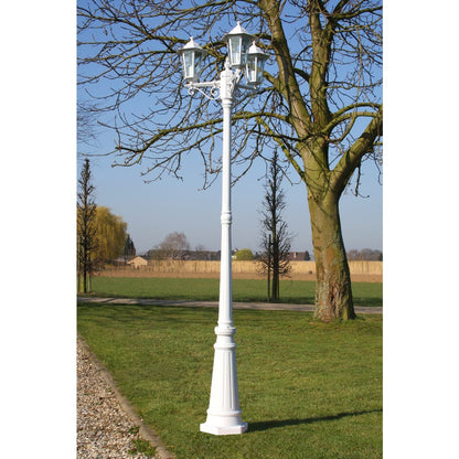 Gartenlaterne 3-Flammig 215 Cm /Schwarz Aluminium