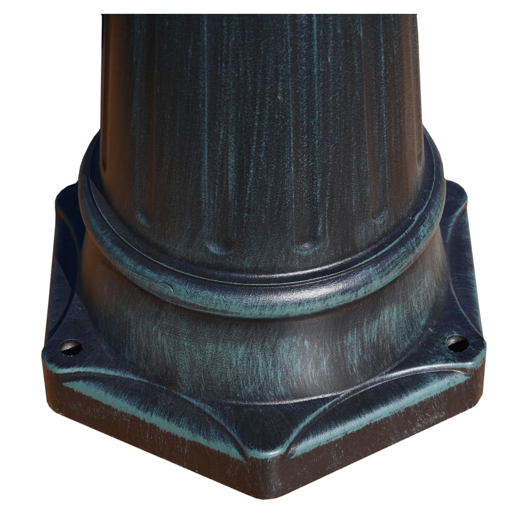 Gartenlaterne 3-Flammig 215 Cm /Schwarz Aluminium