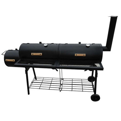 Barbecue-Smoker Grill Nevada Xl Schwarz Rot