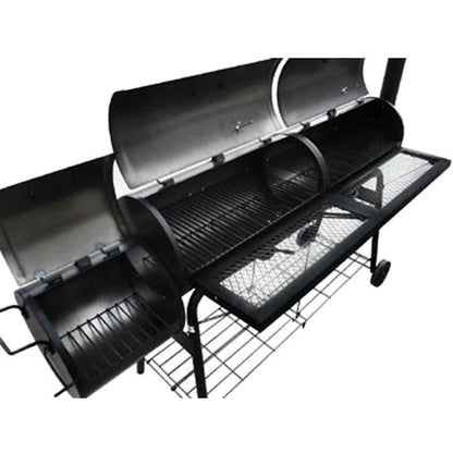 Barbecue-Smoker Grill Nevada Xl Schwarz Rot
