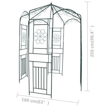Rosenpavillon 250 Cm Dunkelgrün Creme