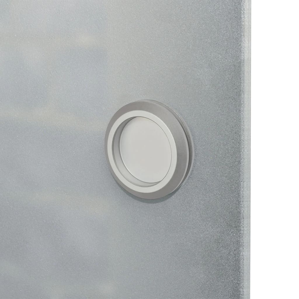 Schiebetür Glas Und Aluminium 178 Cm Silbern