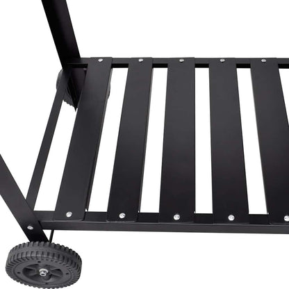 Bbq Grill Säulengrill Standgrill Kohlegrill Barbeque Mit 2 Rädern
