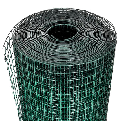 Drahtzaun Für Hühner Verzinkt Mit Pvc-Beschichtung 10X1 M Grün