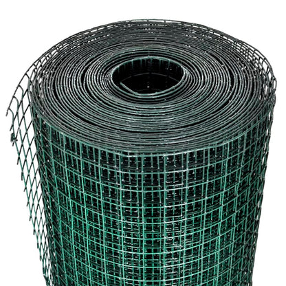 Drahtzaun Für Hühner Verzinkt Mit Pvc-Beschichtung 25X1 M Grün