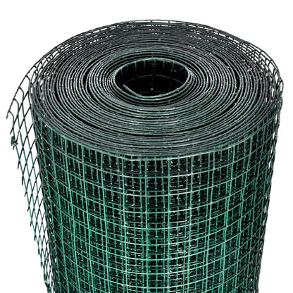 Drahtzaun Für Hühner Verzinkt Mit Pvc-Beschichtung 25X1 M Grün