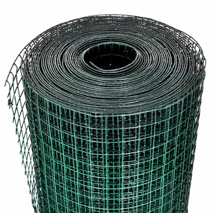 Drahtzaun Für Hühner Verzinkt Mit Pvc-Beschichtung 25X1 M Grün