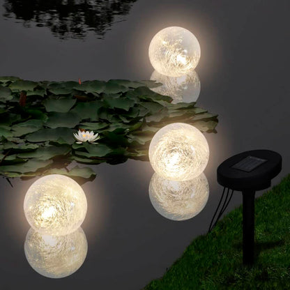 Led-Solarkugeln Schwimmend 3 Flammen Für Teich Pool