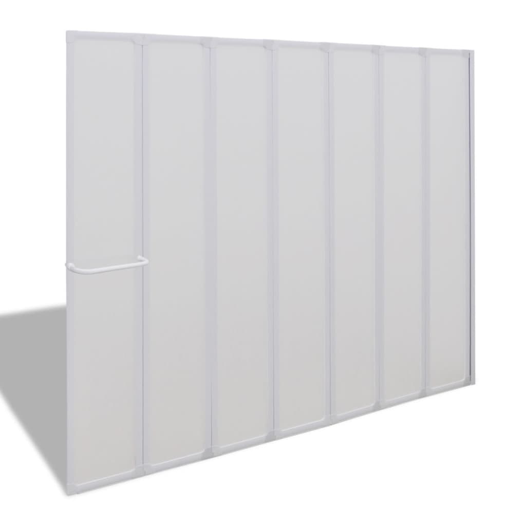 Duschwand 140 X 168 Cm 7 Paneele Faltbar Mit Handtuchhalter