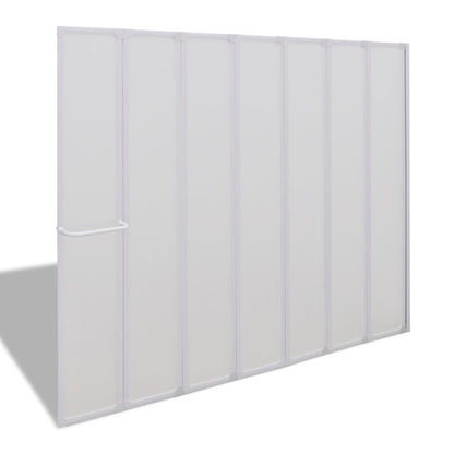 Duschwand 140 X 168 Cm 7 Paneele Faltbar Mit Handtuchhalter