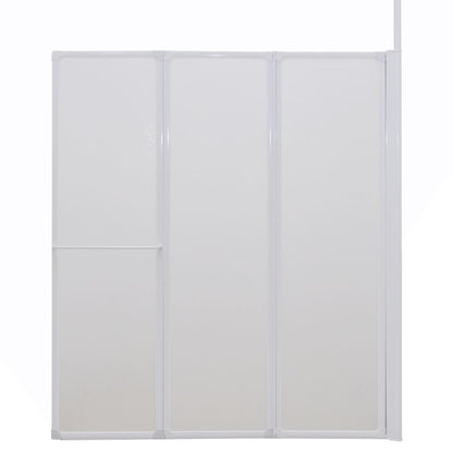 Duschwand L-Form 70X120X137 Cm 4-Teilig Faltbar