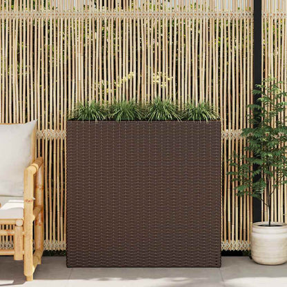 Garten-Hochbeet Mit 4 Töpfen Poly Rattan