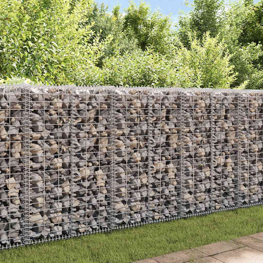 Steinkorb Gabione Mit Deckeln Verzinkter Draht 100×100×30 Cm