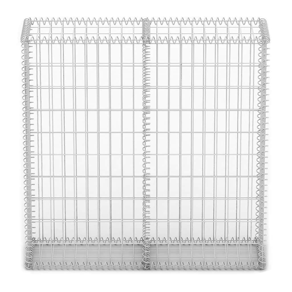 Steinkorb Gabione Mit Deckeln Verzinkter Draht 100×100×30 Cm