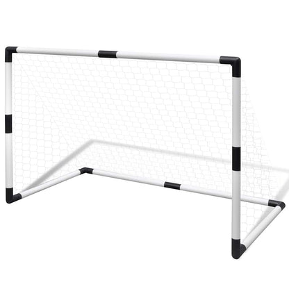 2-Tlg. Mini-Fußballtor-Set Für Kinder 91,5X48X61 Cm