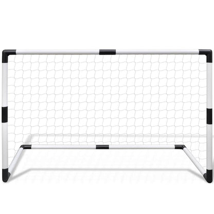 2-Tlg. Mini-Fußballtor-Set Für Kinder 91,5X48X61 Cm