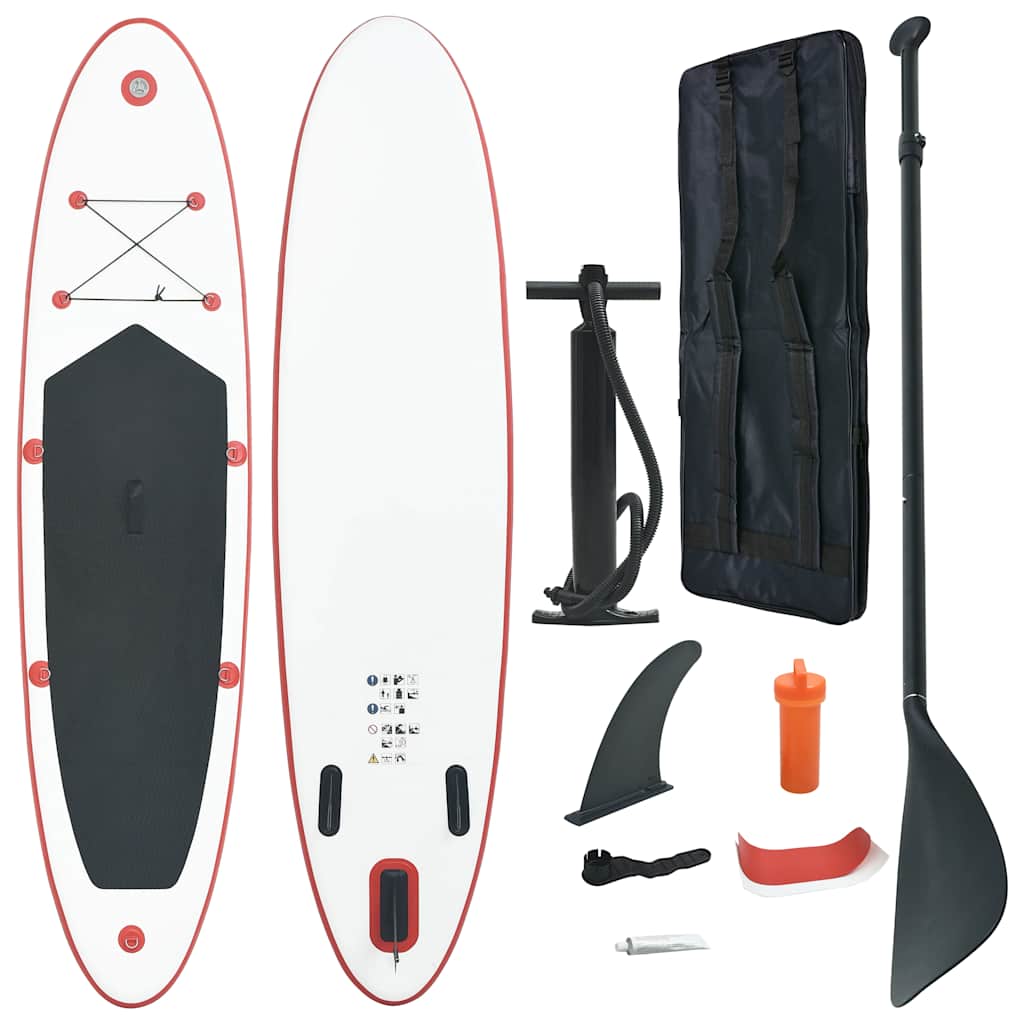 Stand Up Paddle Board Sup Aufblasbar Und Weiß