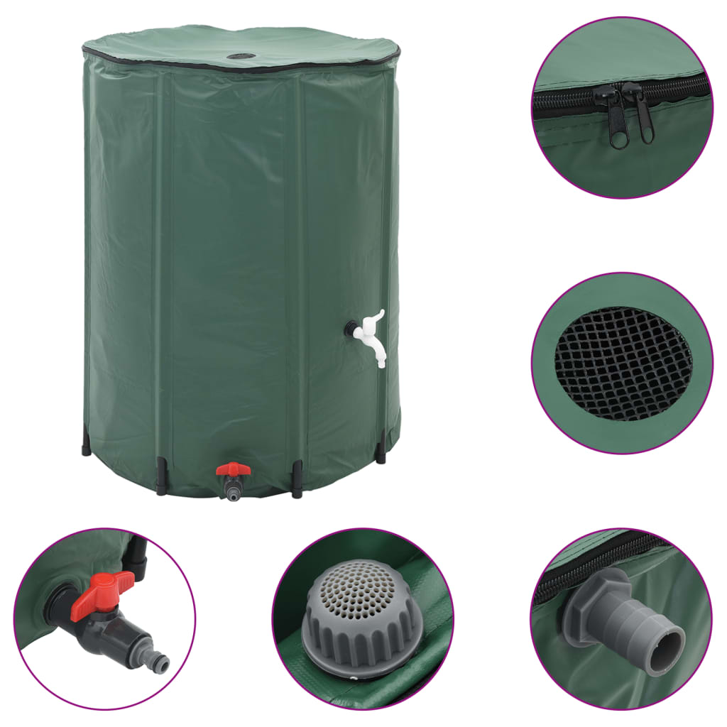 Wasserspeicher Regentonne Wassertank 500L Klappbar