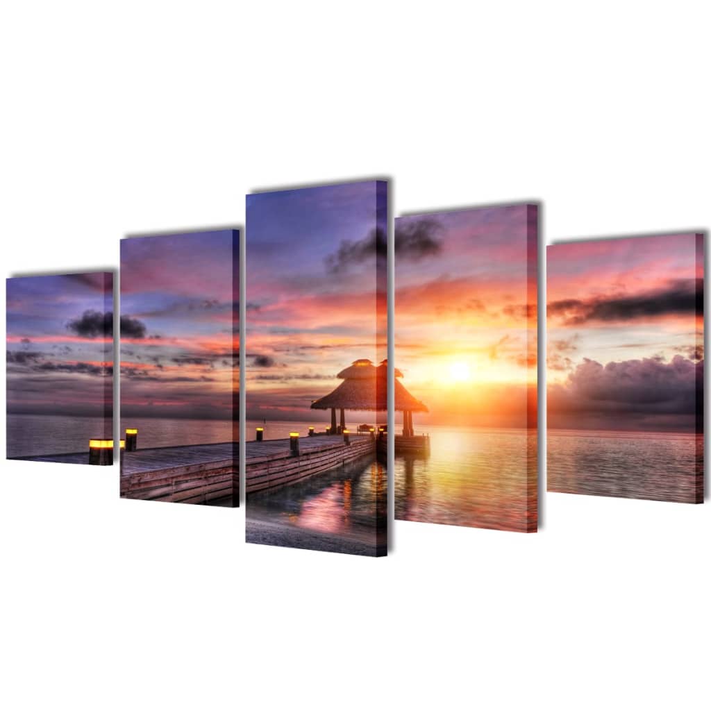 Bilder Dekoration Set Strand Mit Pavillon