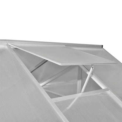 Gewächshaus Mit Fundament Verstärkt Aluminium 7,55 M²