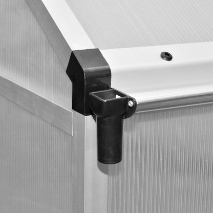 Gewächshaus Mit Fundament Verstärkt Aluminium 7,55 M²