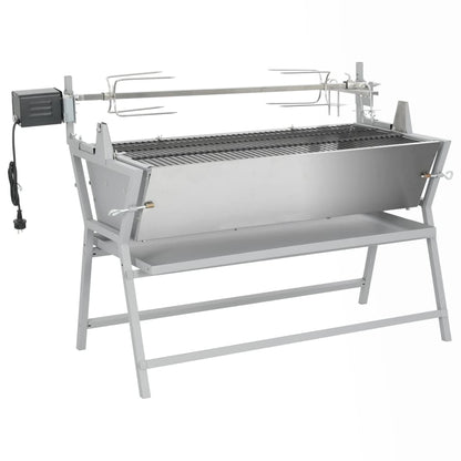 Bbq Grill Mit Drehspieß Eisen Und Edelstahl