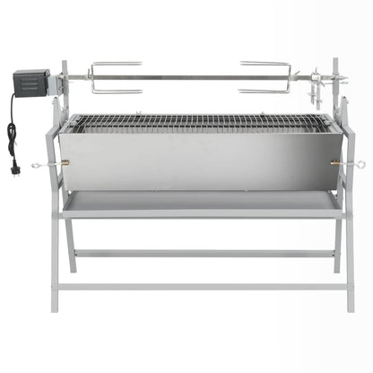 Bbq Grill Mit Drehspieß Eisen Und Edelstahl