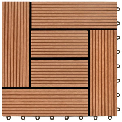 Braune Terrassenfliesen 11 Stk. 30 X 30 Cm Wpc 1 Qm Braun