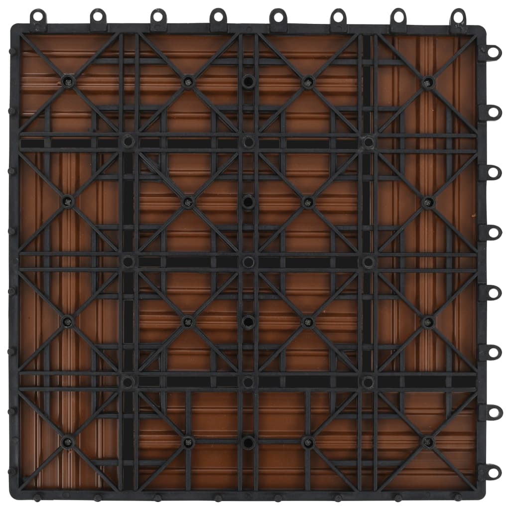 Braune Terrassenfliesen 11 Stk. 30 X 30 Cm Wpc 1 Qm Braun