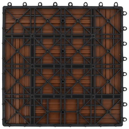 Braune Terrassenfliesen 11 Stk. 30 X 30 Cm Wpc 1 Qm Braun