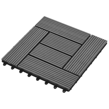 Graue Terrassenfliesen 11 Stk. 30 X 30 Cm Wpc 1 Qm Braun