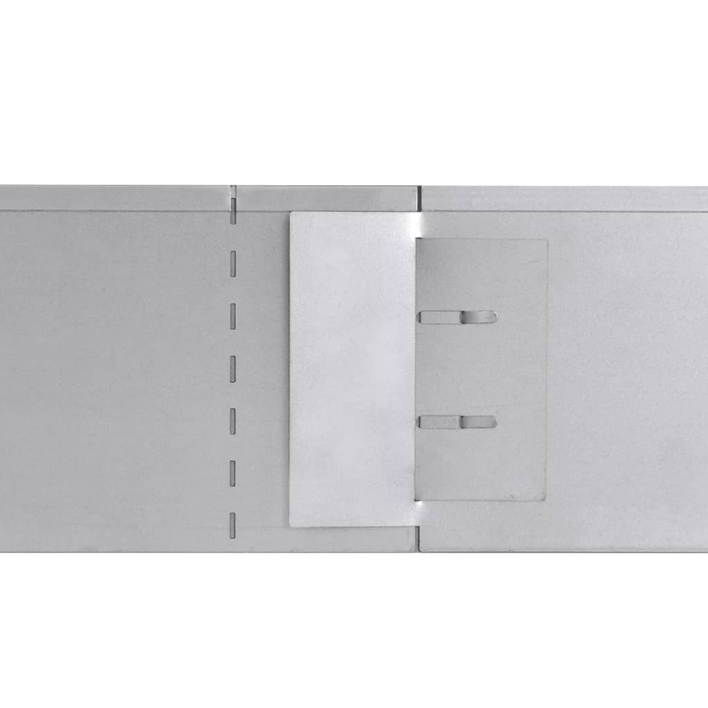 Flexible Rasenkante 5-Er Set Verzinkter Stahl