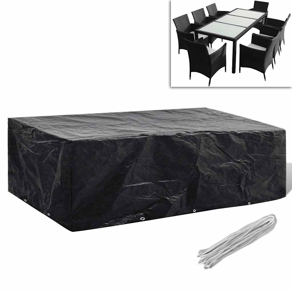 Gartenmöbel-Abdeckung 8 Ösen 300×140×90 Cm