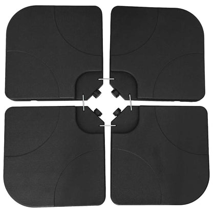 Sonnenschirmständer Sand / Wasser 60 L Schwarz
