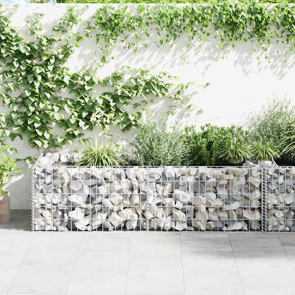 Pflanzkübel Steinkorb 180×90×50 Cm