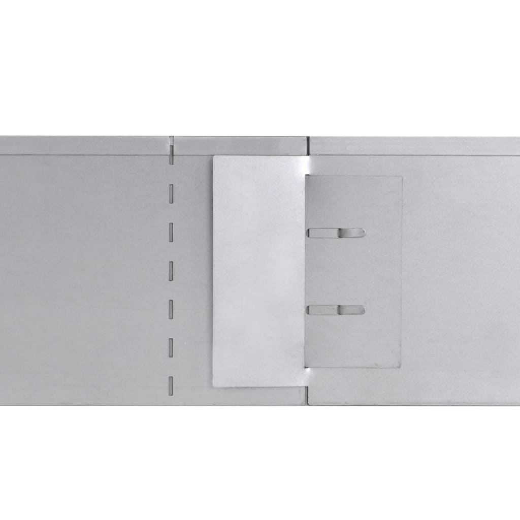Flexible Rasenkante 15-Er Set Verzinkter Stahl