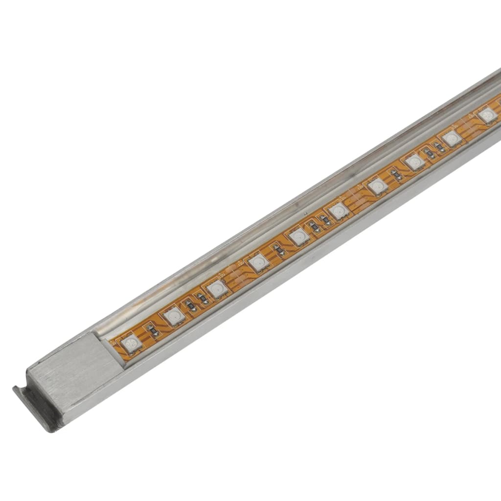 Pool-Wasserfall Fontäne Mit Leds Rechteckig Edelstahl