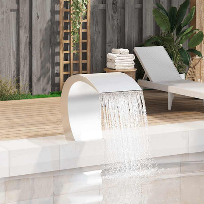 Pool-Wasserfall S Edelstahl 30X60X45 Cm