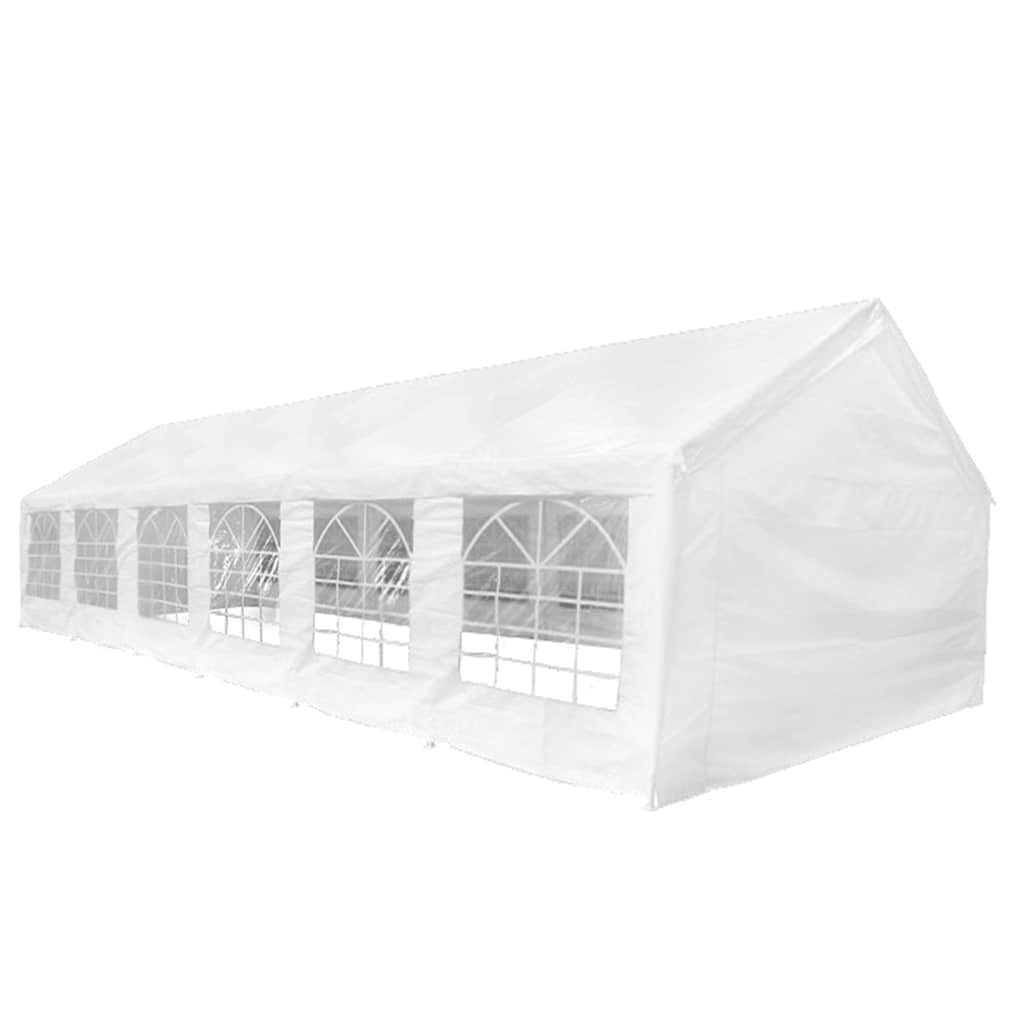 Weißes Partyzelt 12 X 6 M