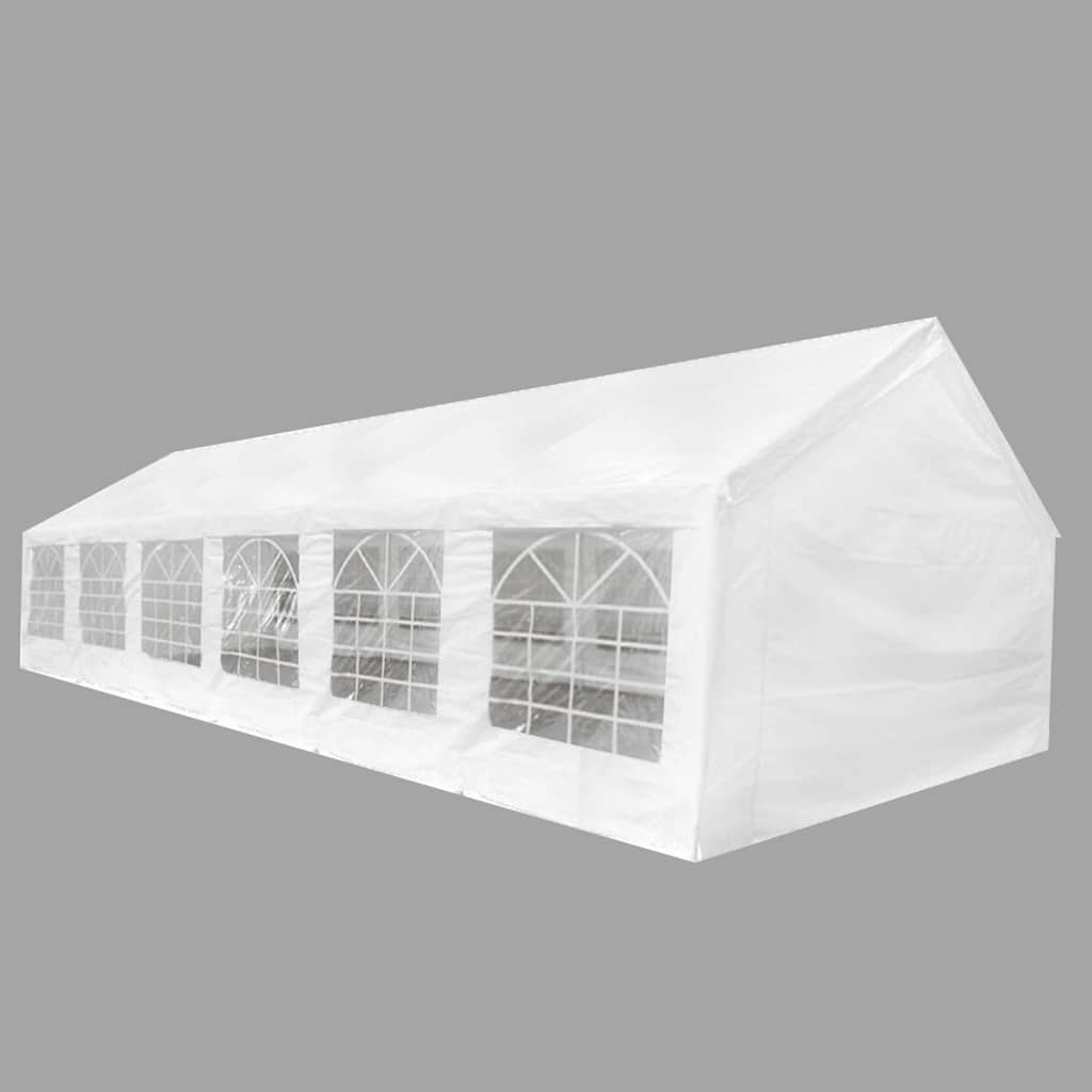 Weißes Partyzelt 12 X 6 M