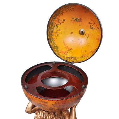 Globus-Bar Atlas 42×42×85 Cm
