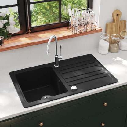Granitspüle Mit Abtropffläche Reversibel