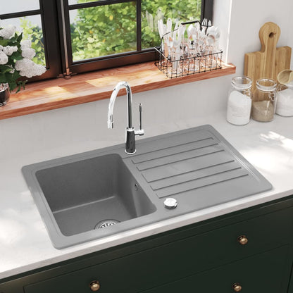 Granitspüle Mit Abtropffläche Reversibel