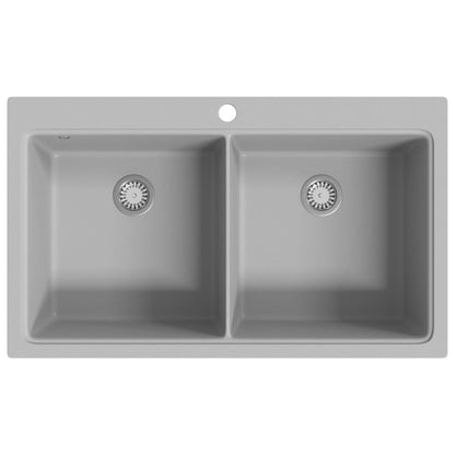 Granitspüle Doppelbecken