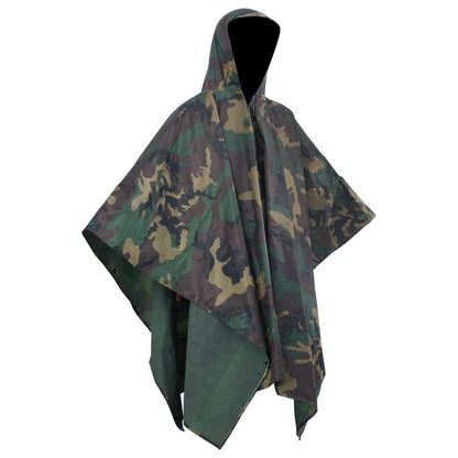 Wasserdichter Armee-Regenponcho Für Camping/Wandern Tarnung