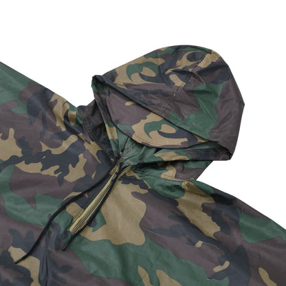Wasserdichter Armee-Regenponcho Für Camping/Wandern Tarnung