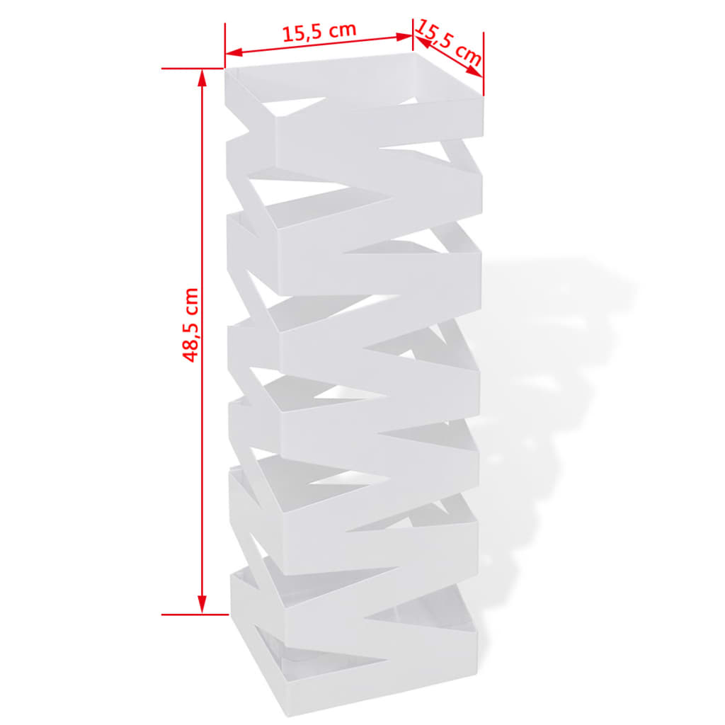 Schirmhalter Schirmständer Gehstock Stahl Quadratisch 48,5 Cm