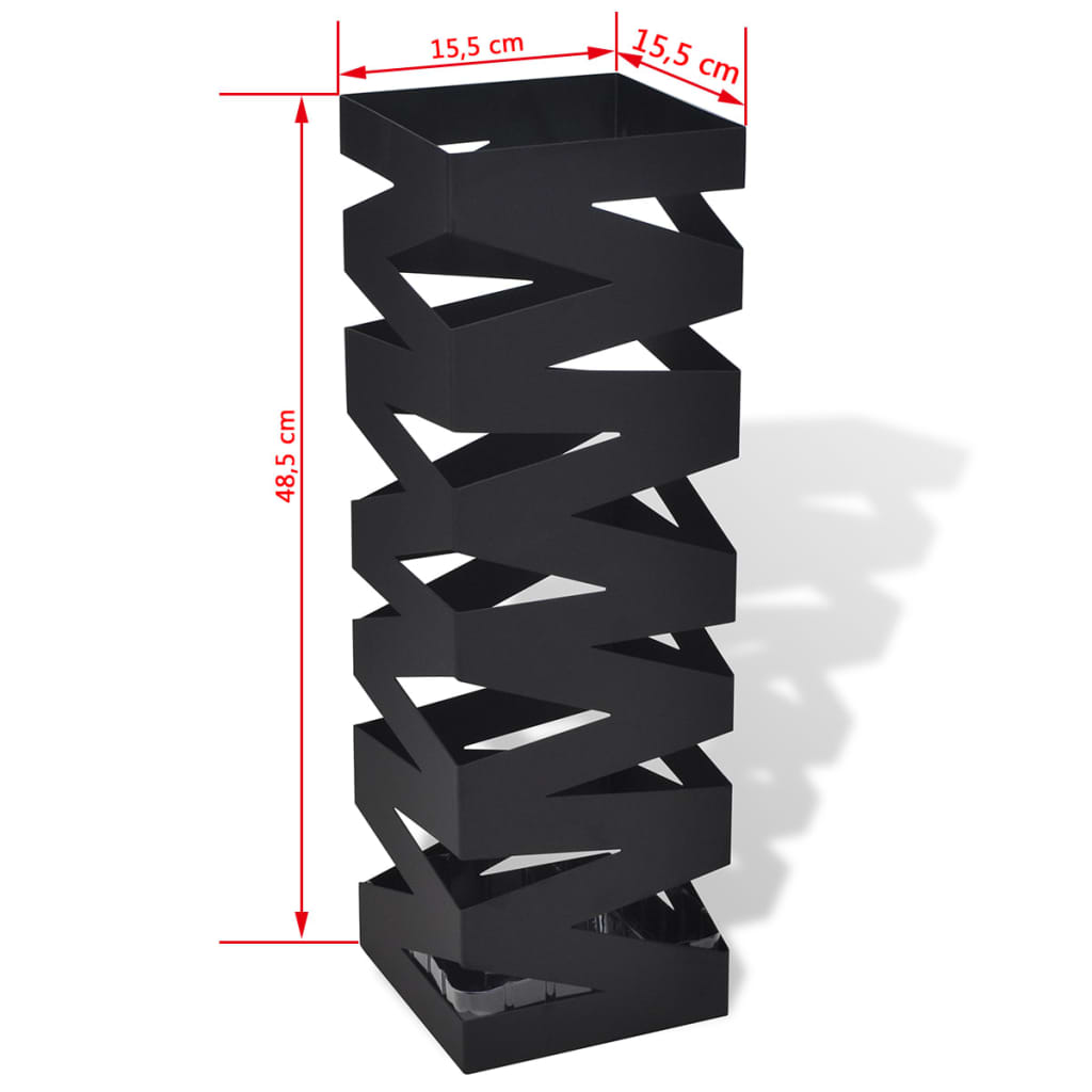 Schirmständer Schirmhalter Gehstock Stahl Quadratisch 48,5 Cm