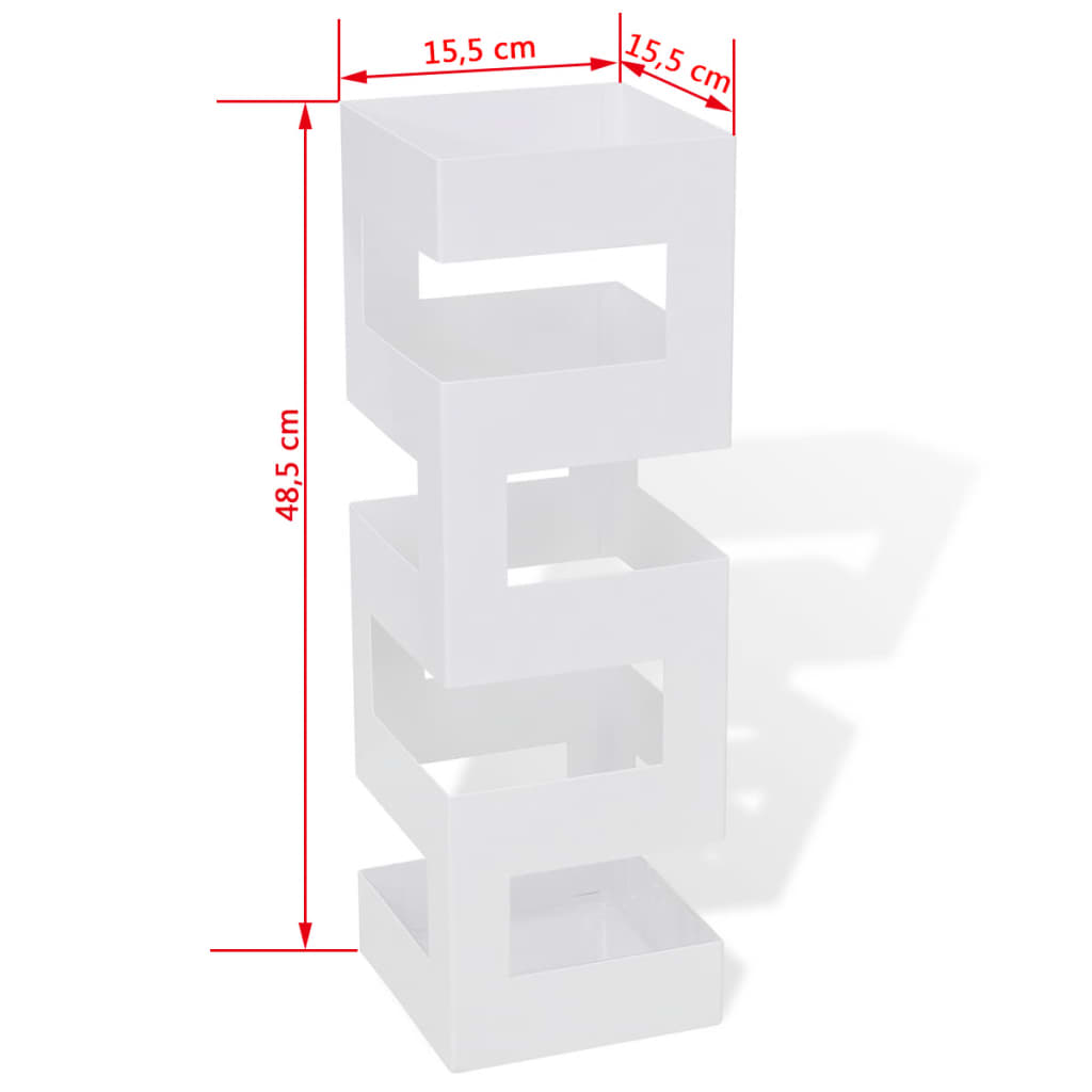 Schirmständer Schirmhalter Gehstock Stahl Quadratisch 48,5 Cm