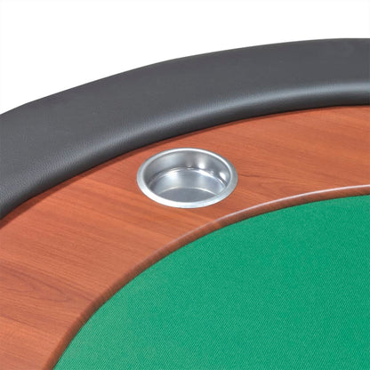 Pokertisch Für 10 Spieler Mit Dealerbereich Und Chipablage Grün